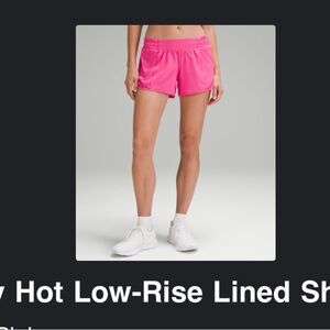 Net sonic pink lululemon HH 4 in shorts. Sz6